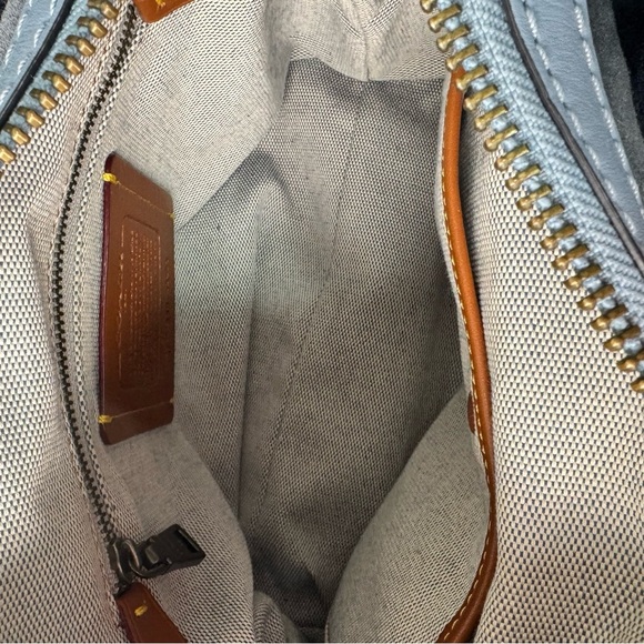 Coach Slate Blue Rogue 25 Riveted Mini Handbag 53405 Missing Hangtag - Picture 9 of 16